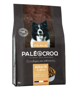 5x Paleocroq adulte 11 à 25 kg RACE MOYENNE Sac 7,5kgs