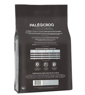 5x Paleocroq adulte 11 à 25 kg RACE MOYENNE Sac 7,5kgs
