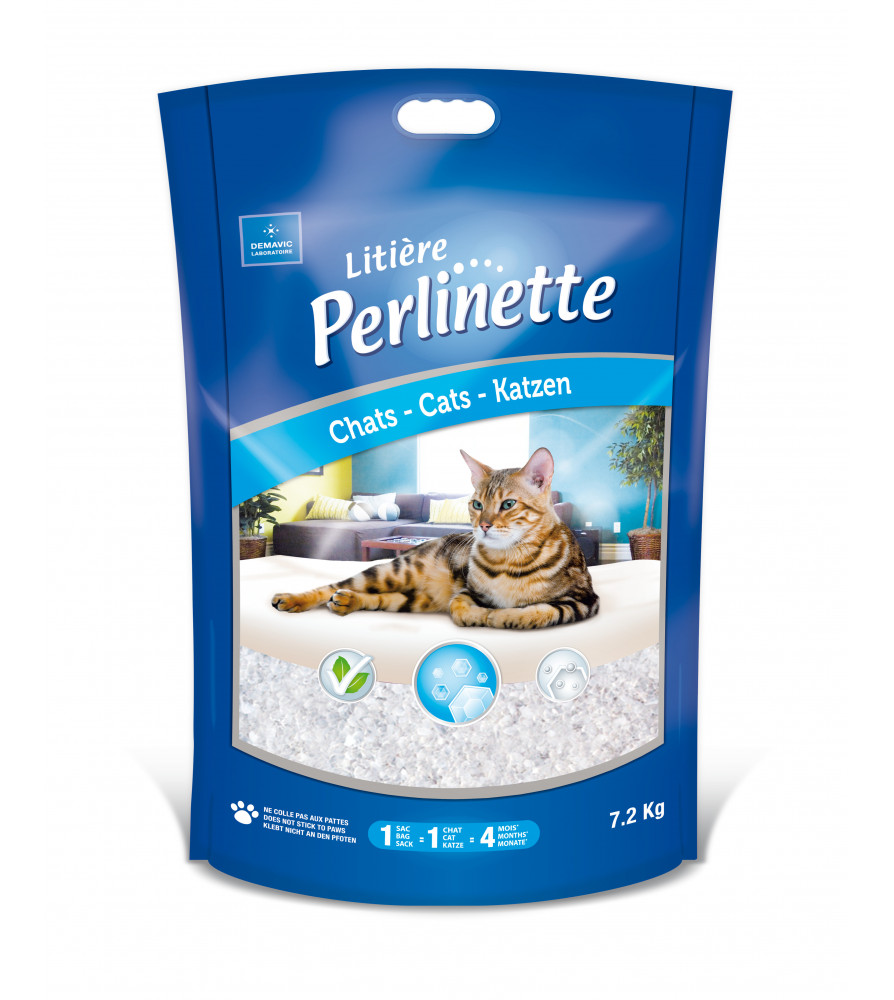 Litière Perlinette - Chats - 7,2kg