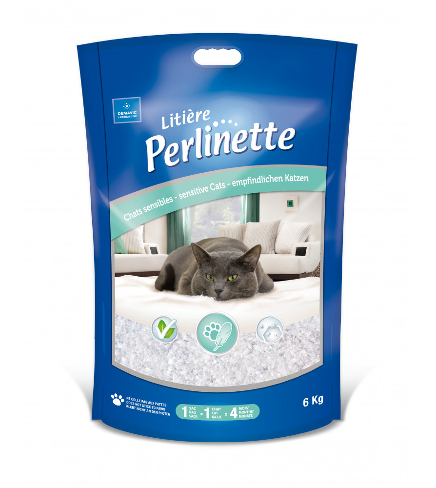 Litière Perlinette Chats sensibles 6kg