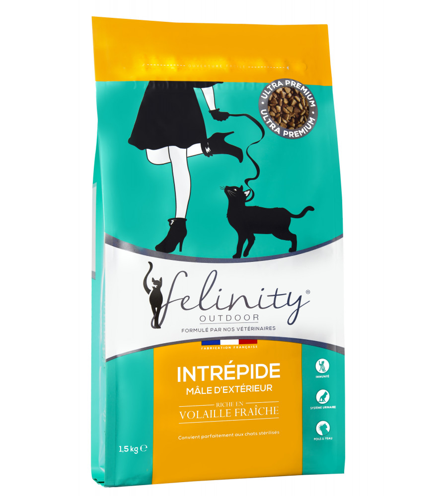 Felinity Outdoor croquettes pour mâle d'extérieur Sac de 1,5 kg