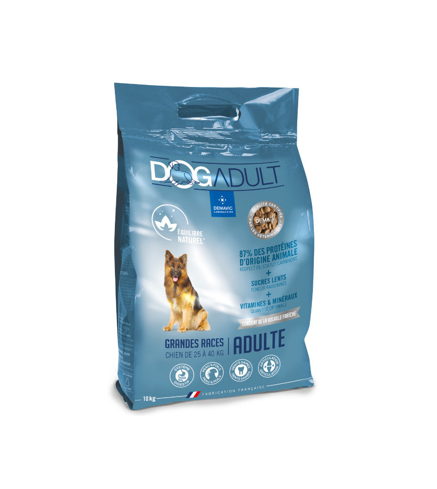 Croquette DOGADULT pour chien de 25kg à 40kg sac 10kg*