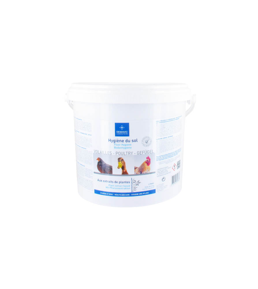 LITAVIC - Hygiène du Sol Volaille - Seau de 2 kg