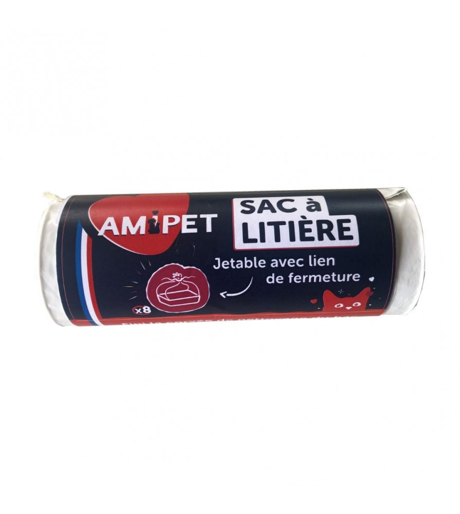 Rouleau 8 Sacs à litière AMIPET*