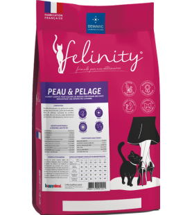 Croquette Chat Peau/Pelage Felinity Sac 3kg* / DEMAVIC
