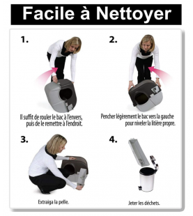 Petite Caisse autonettoyante OmegaPaw Chat moins de 6kg