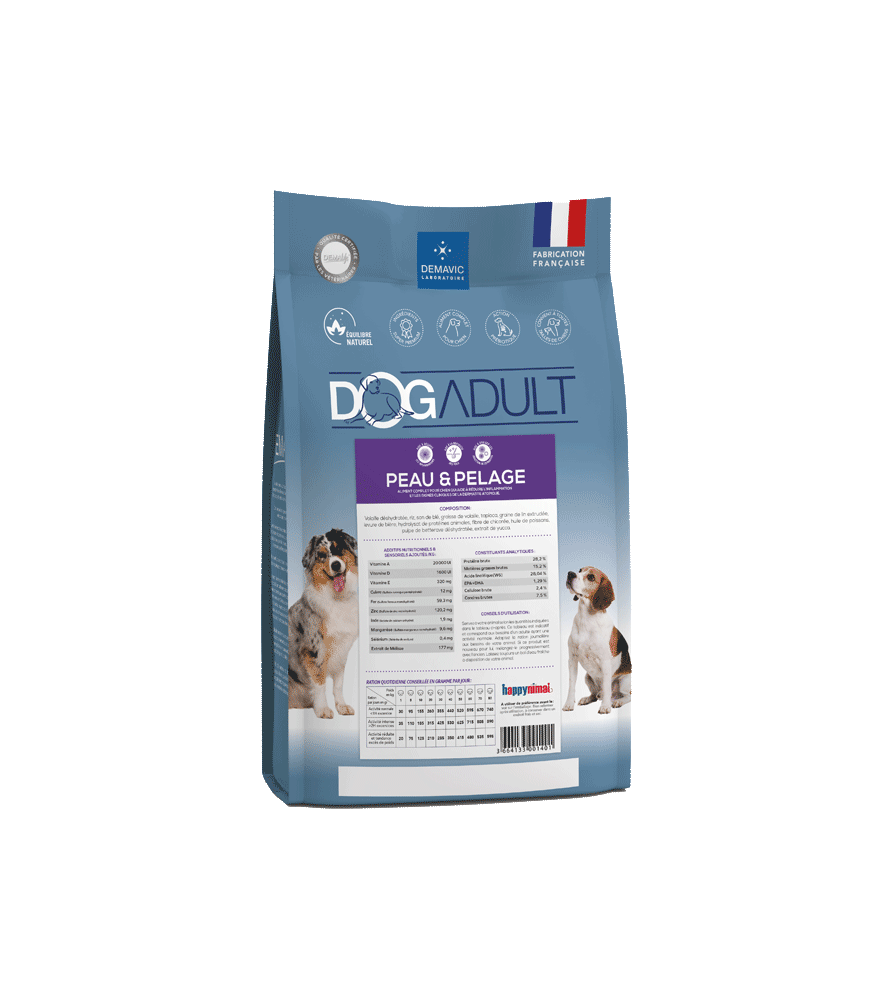 Sac 3kg DOG ADULT Peau Pelage
