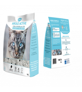Pack 6 sacs Perlinette litière "Argile active" (10 Litres)