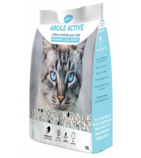 Pack 6 sacs Perlinette litière "Argile active" (10 Litres)
