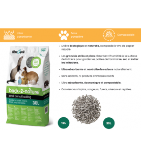 Litière papier NAC Back-2-nature 30L