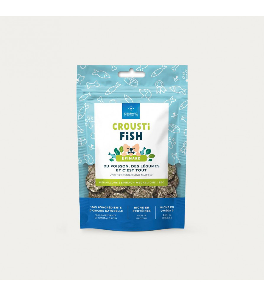 Crousti Fish poisson saveur épinard en médaillons