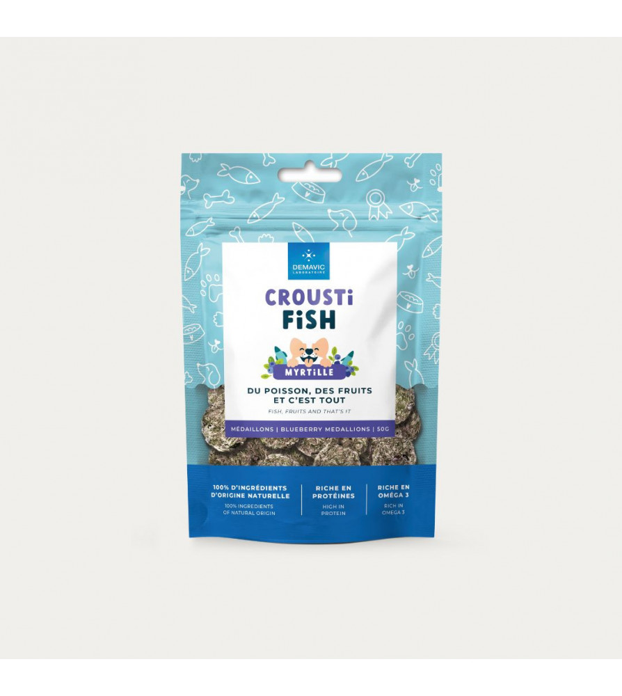 Crousti Fish poisson saveur myrtille en médaillons