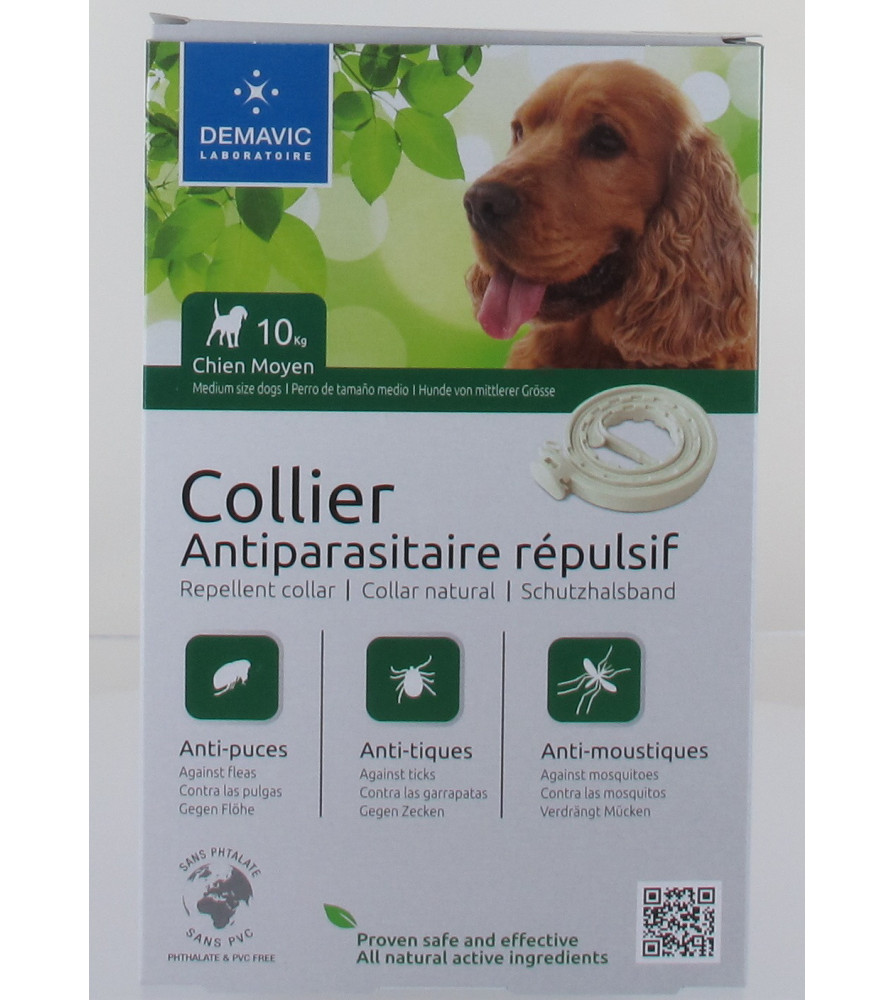 Collier insectifuge chien moyen