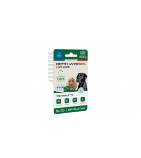Pipettes insectifuges chien moyen