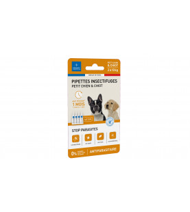 Pipettes insectifuges petit chien et chiot