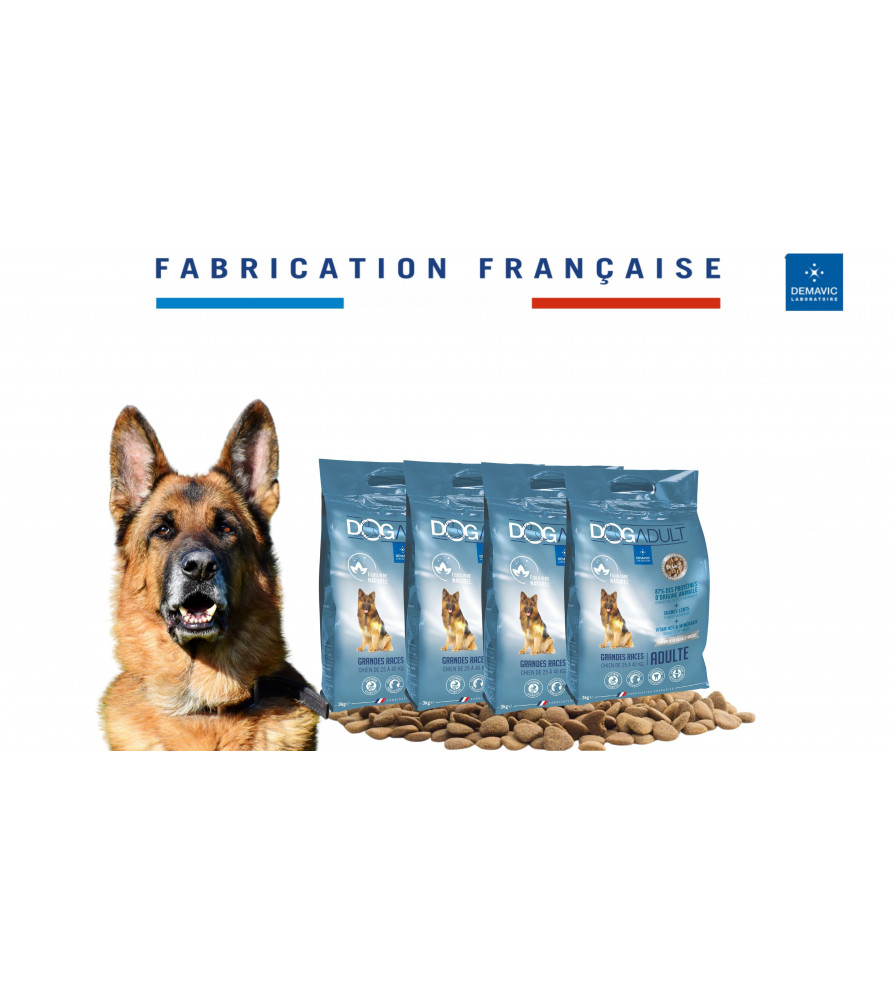 Pack 4 sacs Dogadult grandes races 25 - 40 kg 10 kg