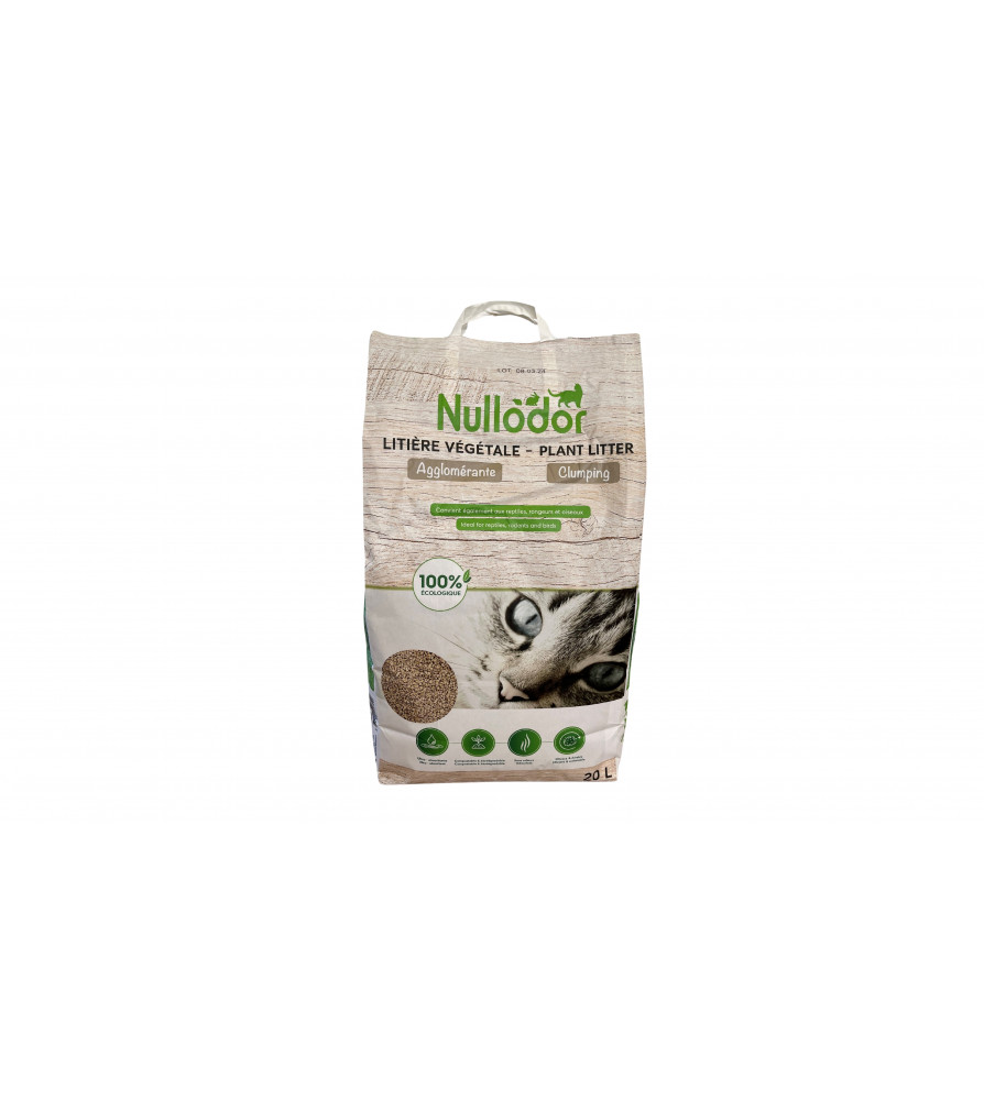 Litière Bois de Sapin Nullodor pour Chat* - Sac 20L / DEMAVIC