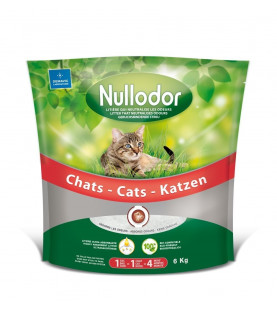 Litière Silice Nullodor pour Chat* - sac de 6 kg / DEMAVIC