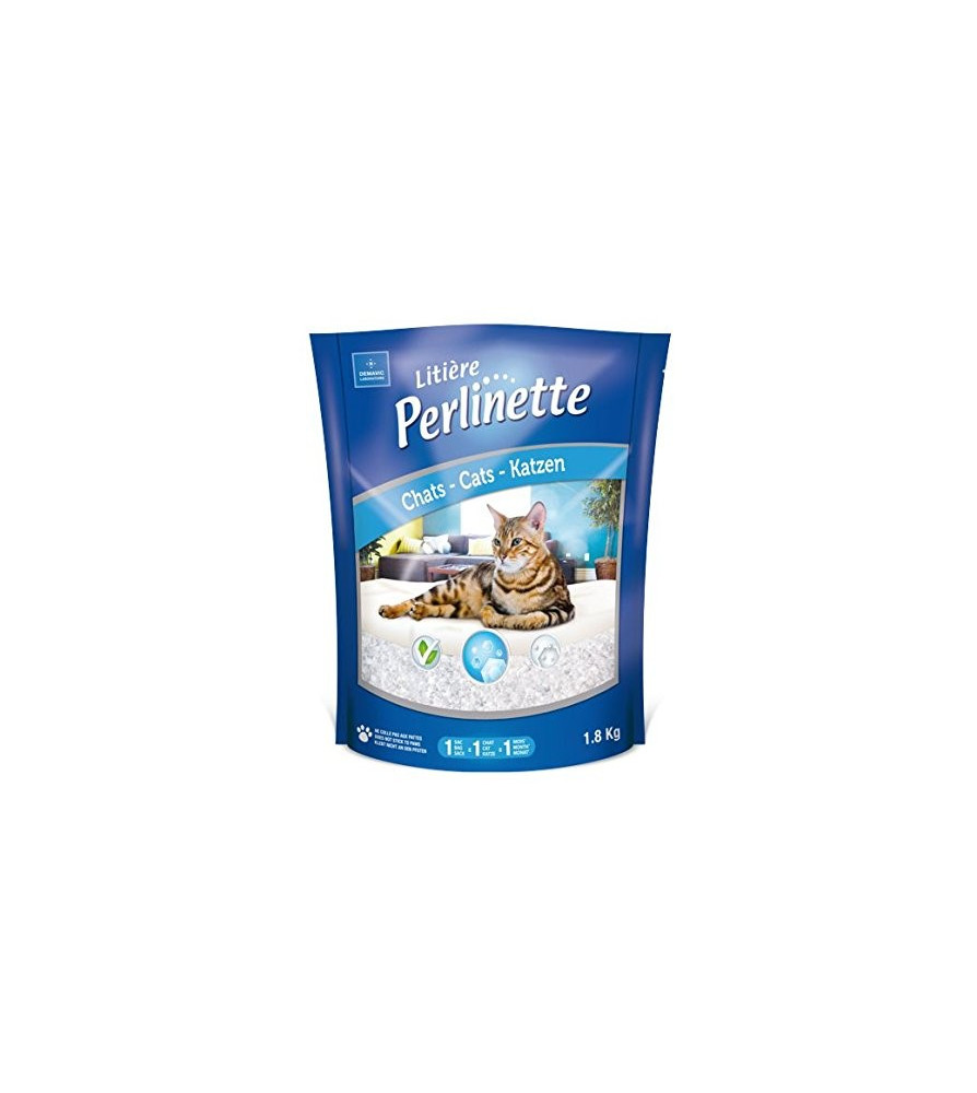 Litière Perlinette Cristaux chats de tous âges (4 litres)* - Sac 1,8kg