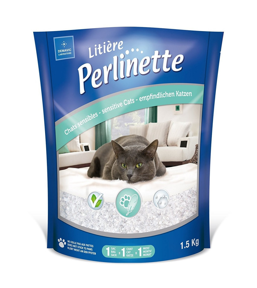 Litière Perlinette chat sensible* - Sac 1,5kg