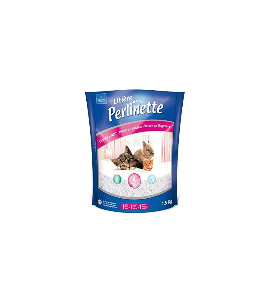 Litière Silice Perlinette pour chaton/nac* - Sac 1,5kg / DEMAVIC