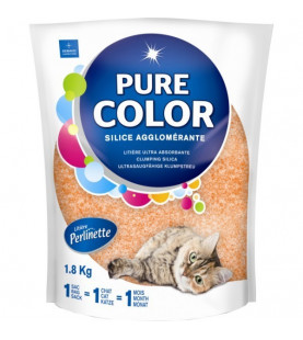 Litière Pure Color Perlinette Orange - Sac 1,8kg