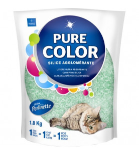 Litière Pure Color Perlinette Vert - Sac 1,8kg