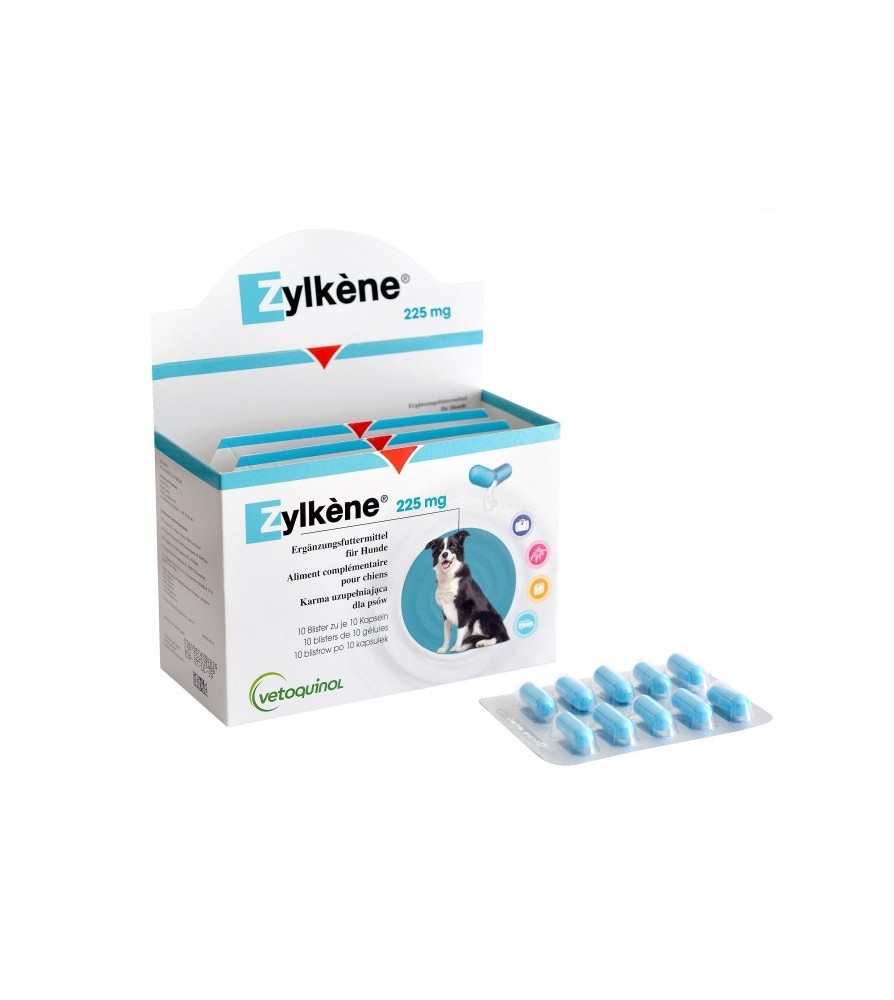 ZYLKENE 225mg (chiens de 10Kg à 30Kg) 100 gélules Vétoquinol
