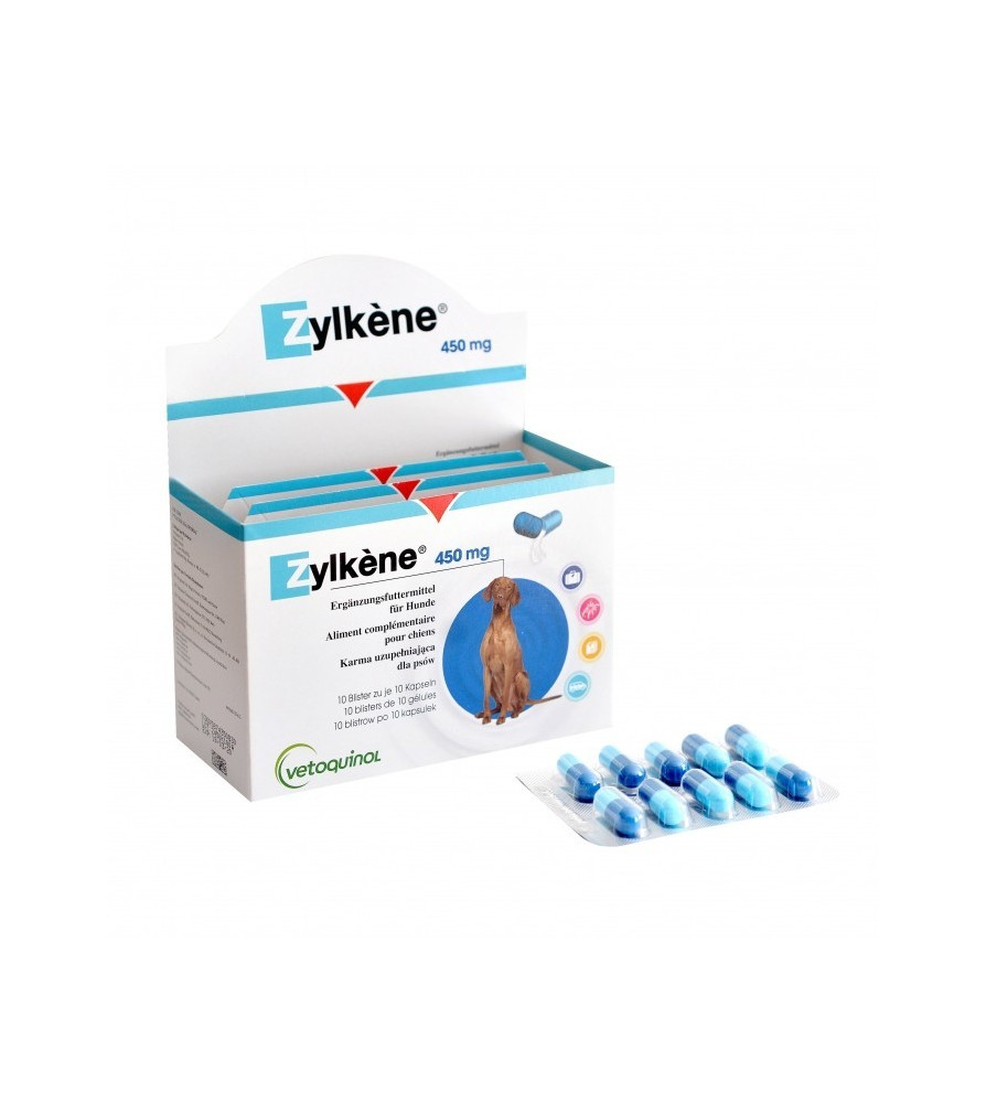 ZYLKÈNE 450MG (chiens de plus de 30kg) 100 gélules Vétoquinol