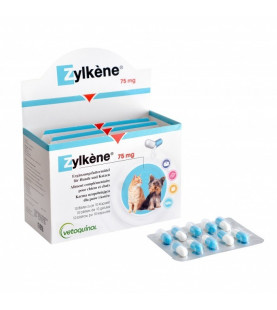ZYLKENE 75mg (chats et chiens de moins de 10Kg) 100 gélules Vétoquinol