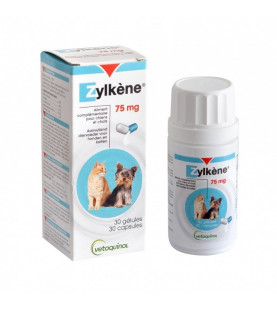 ZYLKENE 75mg (chats et chiens de moins de 10Kg) 30 gélules Vétoquinol